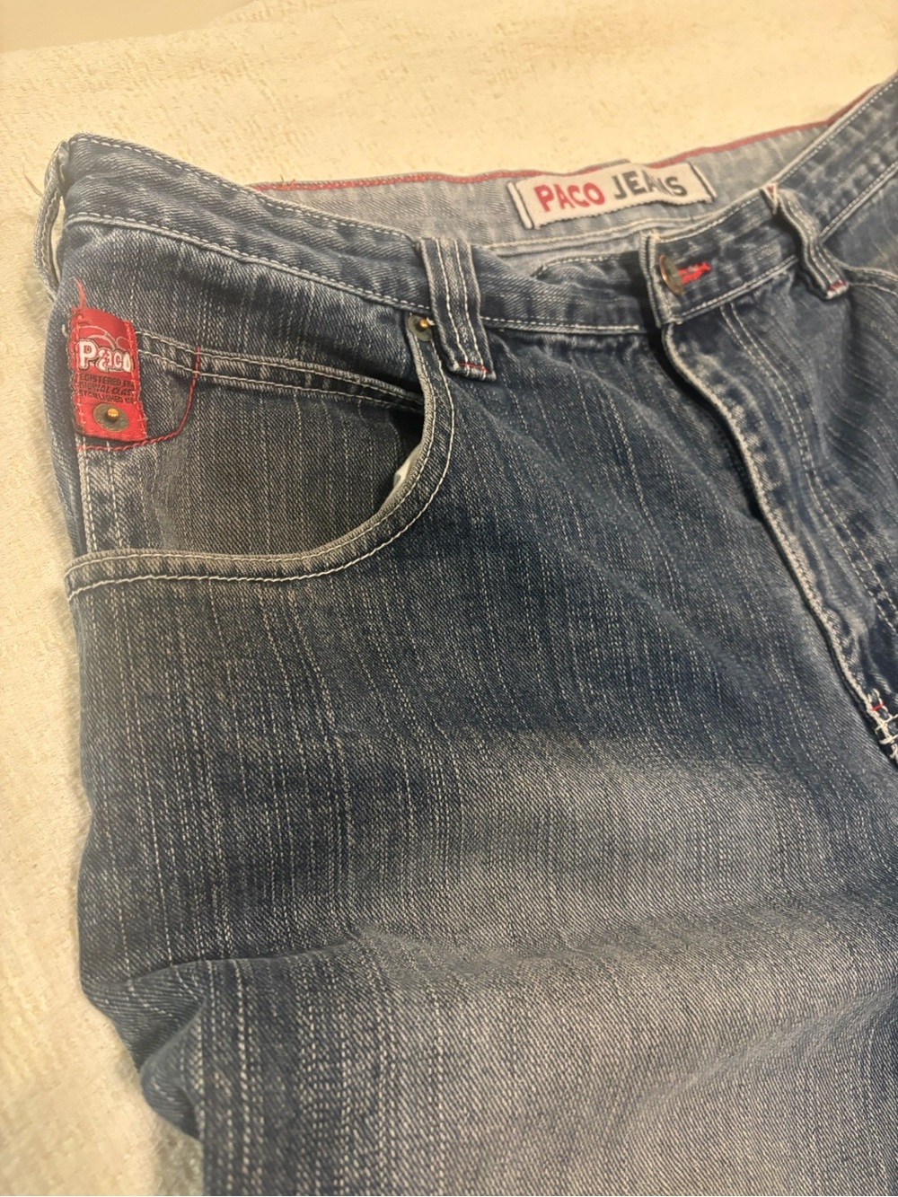 Paco Jeans Men's Relaxed Fit Indigo Denim Jeans